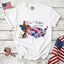 One Nation Under God Christian Patriotic Map T-Shirt