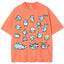 Cute Chibi Blue Water Type Pokemon Collage Graphic T-Shirt