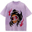 Fiery Old School Gastly Skull Wash Vintage Tee | Pokemon Anime