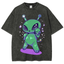 Cute Alien Unisex Vintage Washed Tee