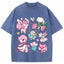 Cherry Blossom Grass Fairy Type Squad Cartoon Tee | Pokemon Anime