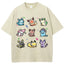 Vintage Washed Cute Chibi Eeveelutions PKM Graphic T Shirt