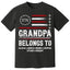 Proud American Grandpa Custom Kids Names Father's Day Gift For Dad, Grandpa