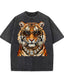 Glam Tiger Bling Design Leopard Print T-Shirt