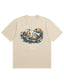 Retro Go With The Flow Sea Otter Graphic Soft Cotton T-Shirt