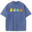 Minimal Four Starter Heads Cartoon Tee | Pokemon Anime