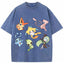 Mythical Legendary Pokemon Collage Vintage Washed T-Shirt | Pokemon Anime