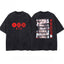 Women's/Men's Casual T-shirt with American retro BTS support pattern print