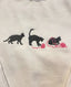 Cat with Yarn Embroidered Sweatshirt-Gift For Custom
