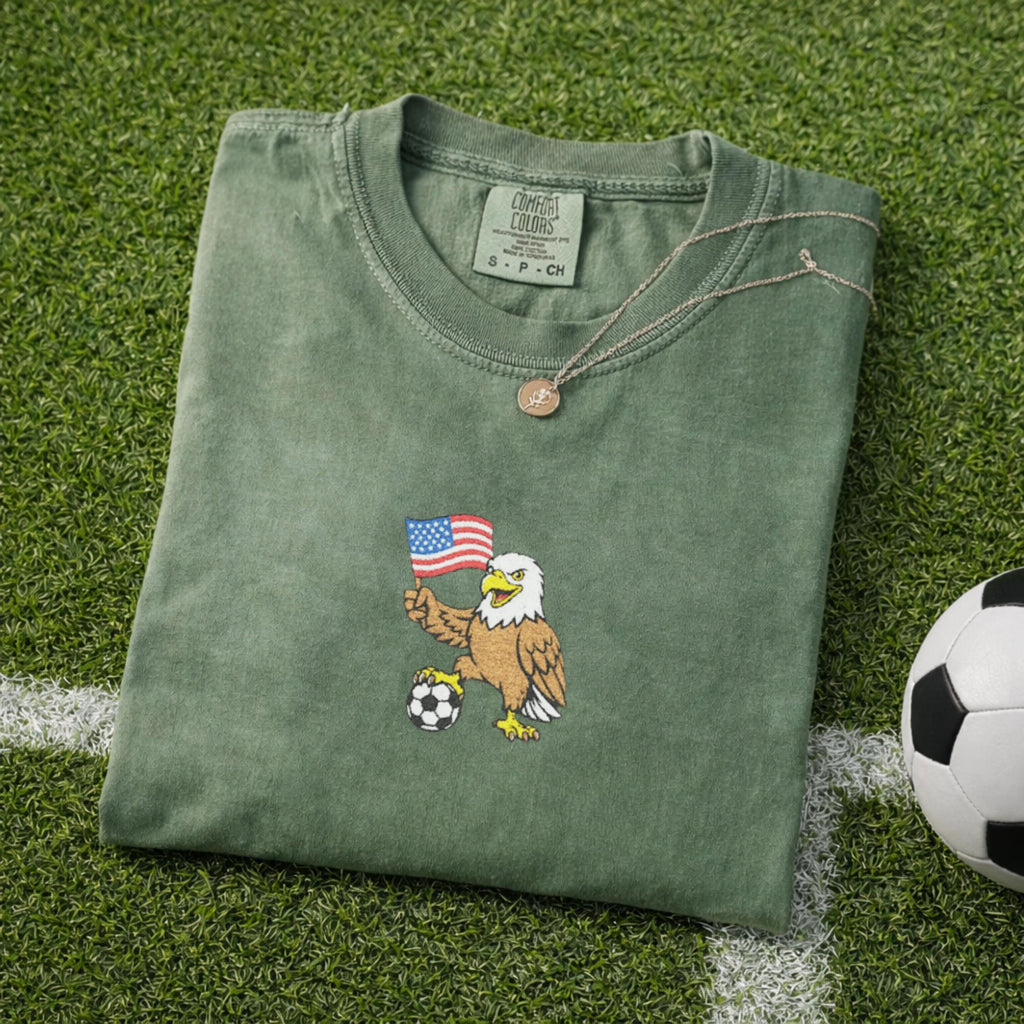 Embroidered USA Soccer Shirt