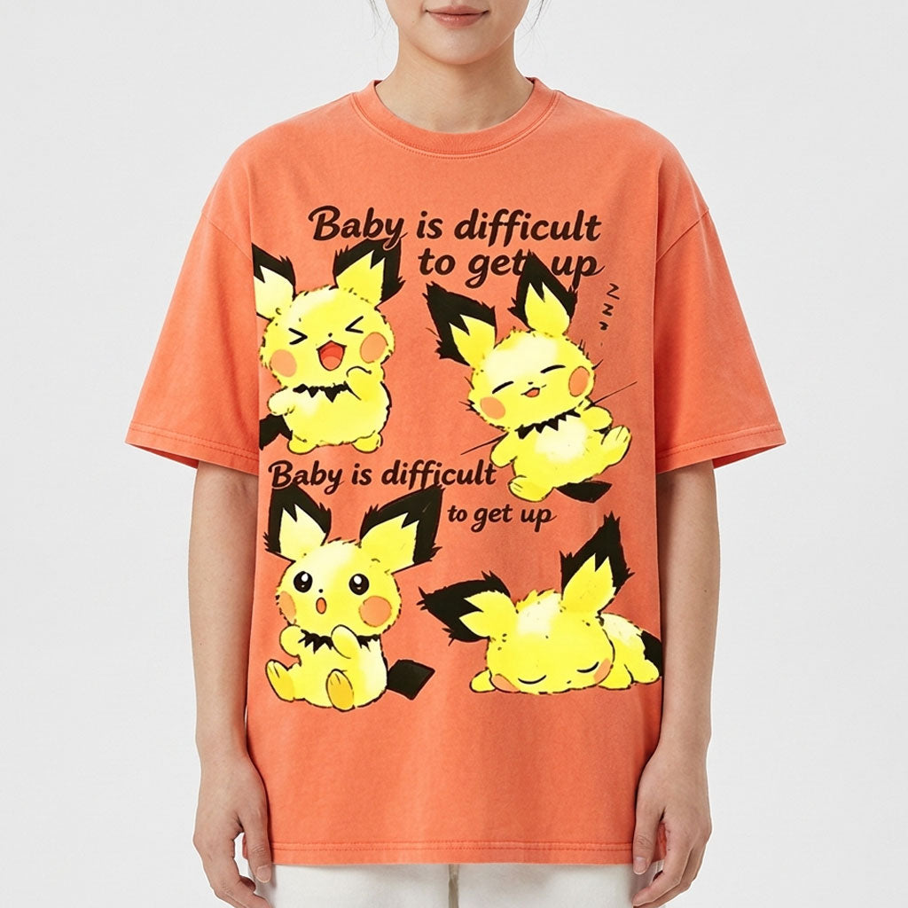 Mom Complains That The Baby Can't Wake Up Every Day Vintage Washed Tee