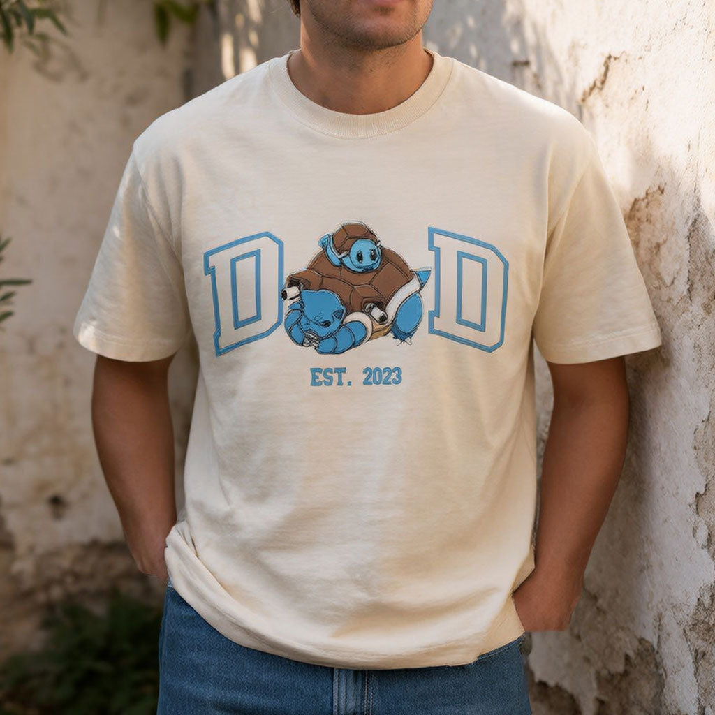 Custom PokaDad Shirt | Personalized Print Tee for Dad