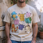 Cute Derpy Pokemon Unisex Vintage Washed Tee