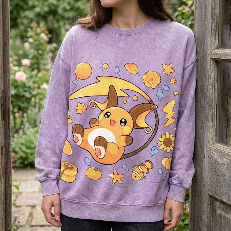 Pokémon Raichu Unisex Vintage Washed Tee