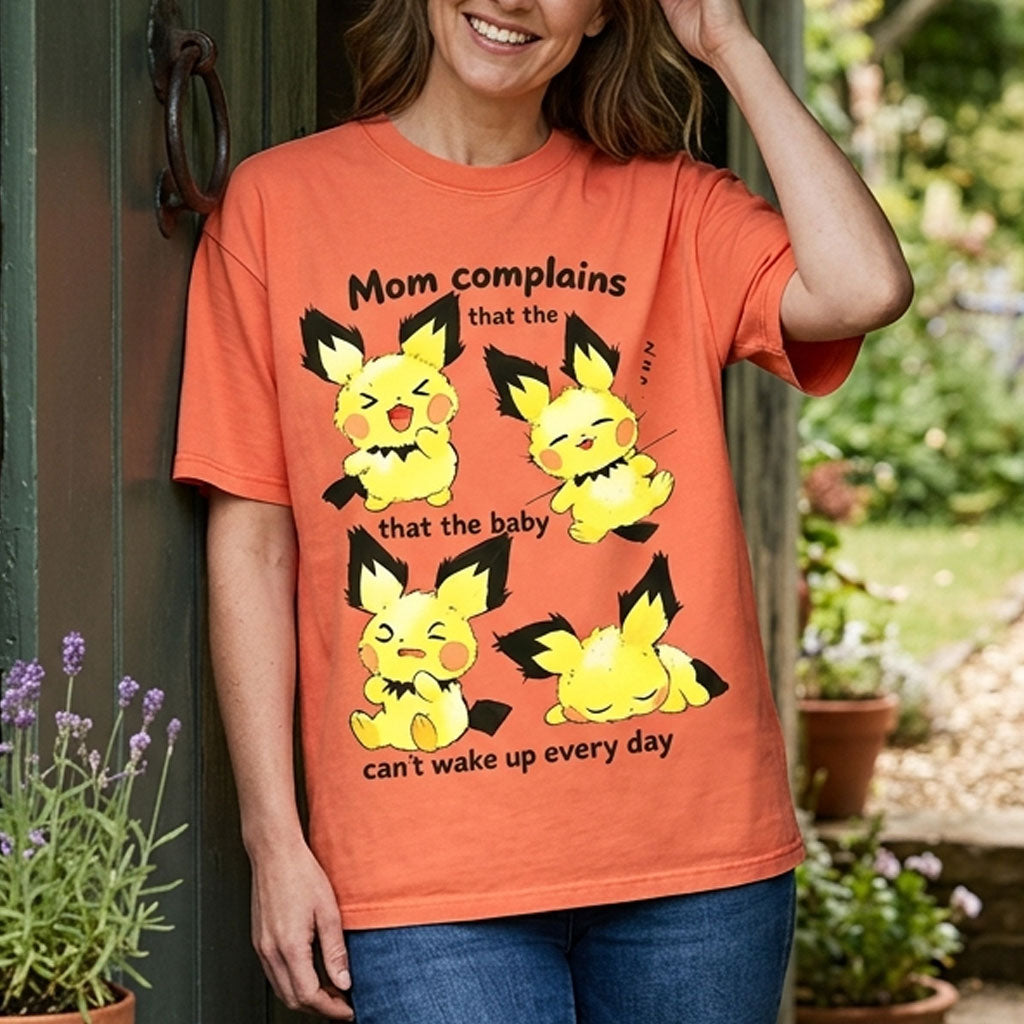 Mom Complains That The Baby Can't Wake Up Every Day Vintage Washed Tee