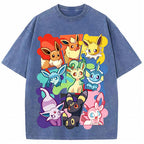 Full Eeveelutions Collage Chest Print Tee | Pokemon Anime