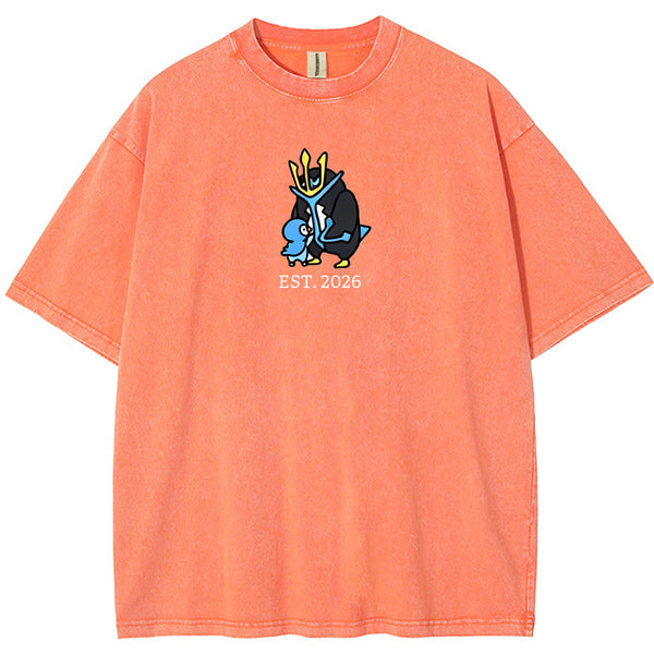 Cute Parent & Kid Empoleon Vintage Washed T-Shirt
