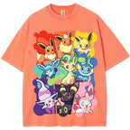 Full Eeveelutions Collage Chest Print Tee | Pokemon Anime