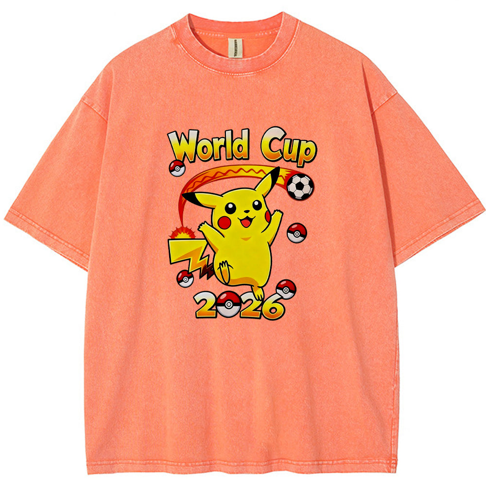 2026 World Cup Pokemon Universal Pikachu Graphic Tee Main image