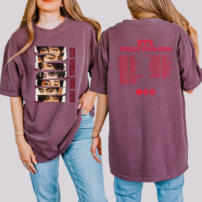 BTS Arirang World Tour Shirt, Fan Inspired Concert Tee