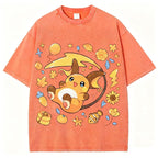 Pok¡§|mon Raichu Unisex Vintage Washed Tee