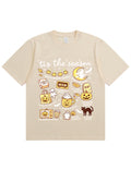 Tis The Season Halloween Doodle Graphic Cotton T Shirt