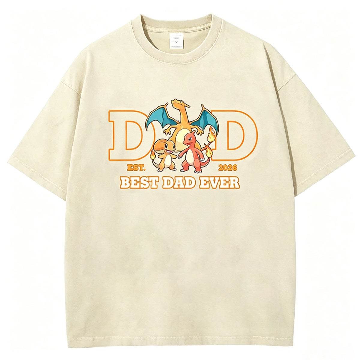 Custom Pokemon Dad Shirt with Kids Names Main image