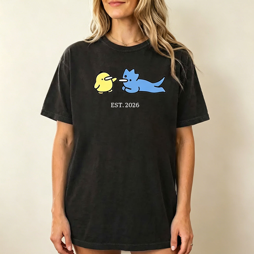 Cute Parent & Kid Golduck Vintage Washed T-Shirt Secondary image