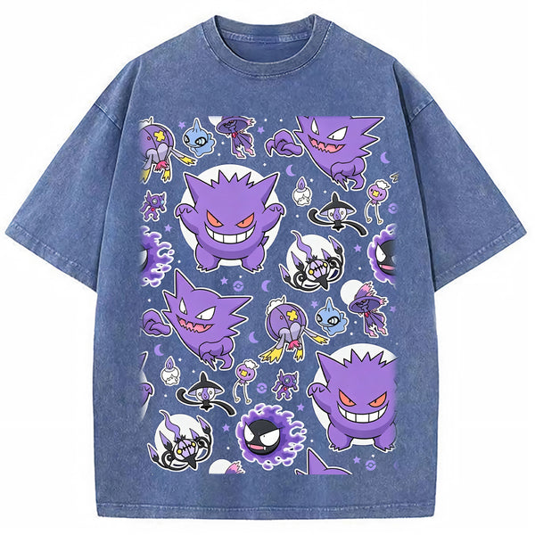 Ghostly Gathering Pokemon Anime Vintage Tee | Pokemon