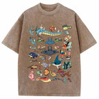 Fish Water Pokemon Retro Collage Vintage T-Shirt | Pokemon Anime