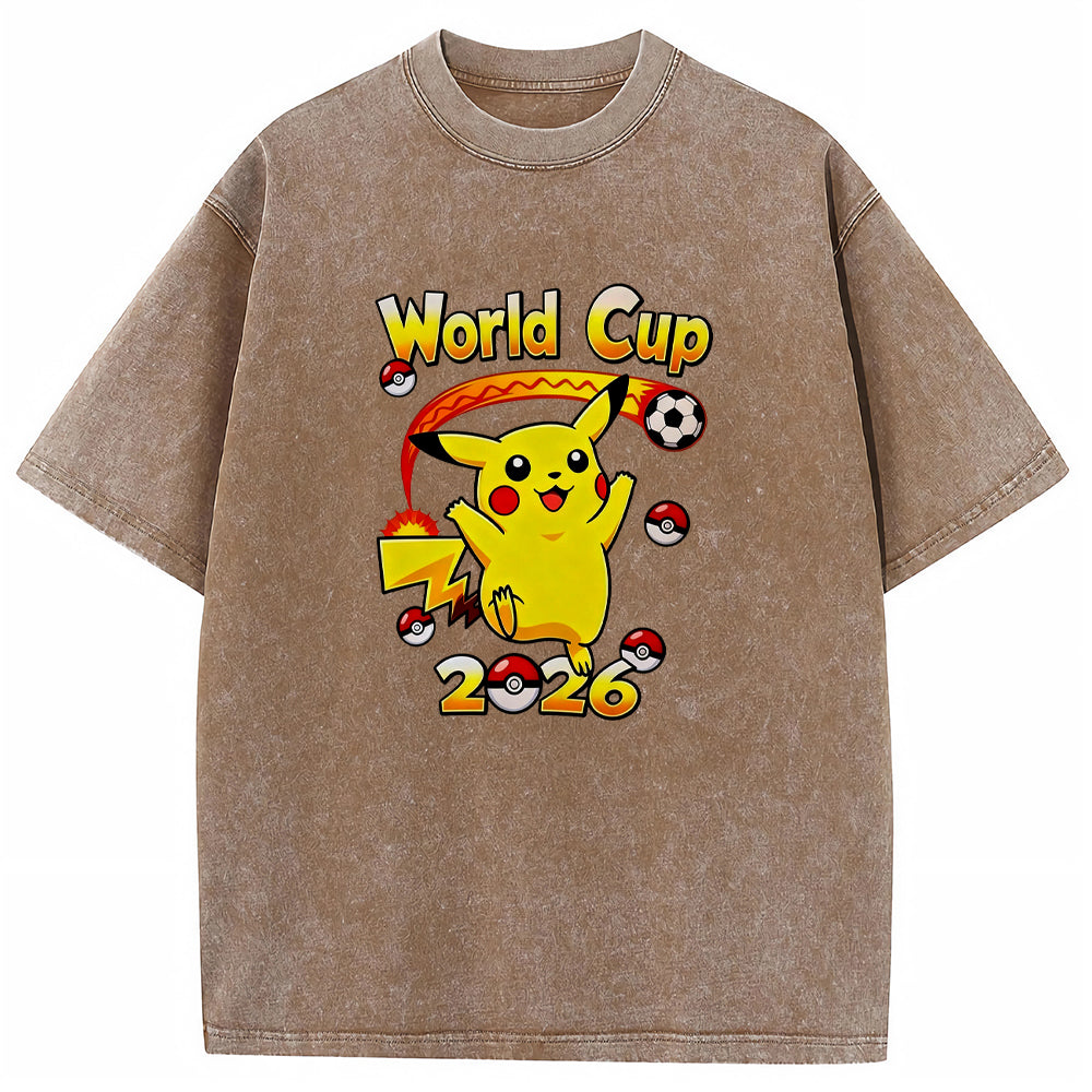 2026 World Cup Pokemon Universal Pikachu Graphic Tee
