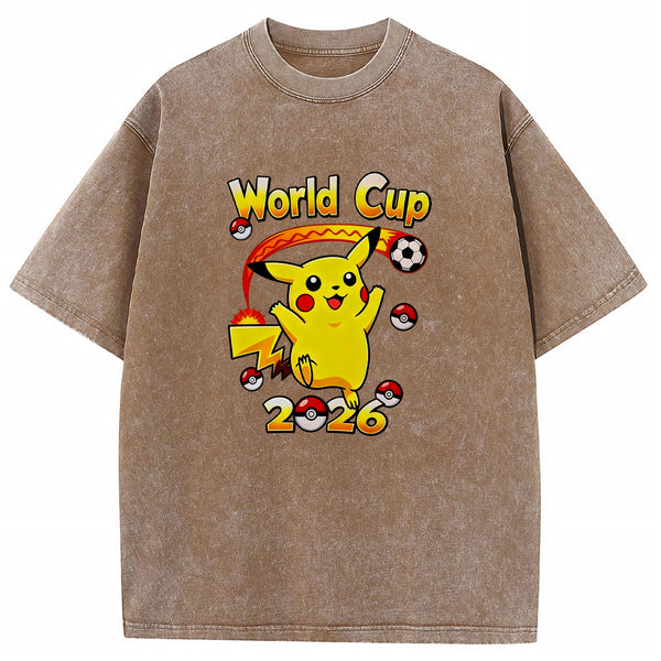 2026 World Cup Pokemon Universal Pikachu Graphic Tee