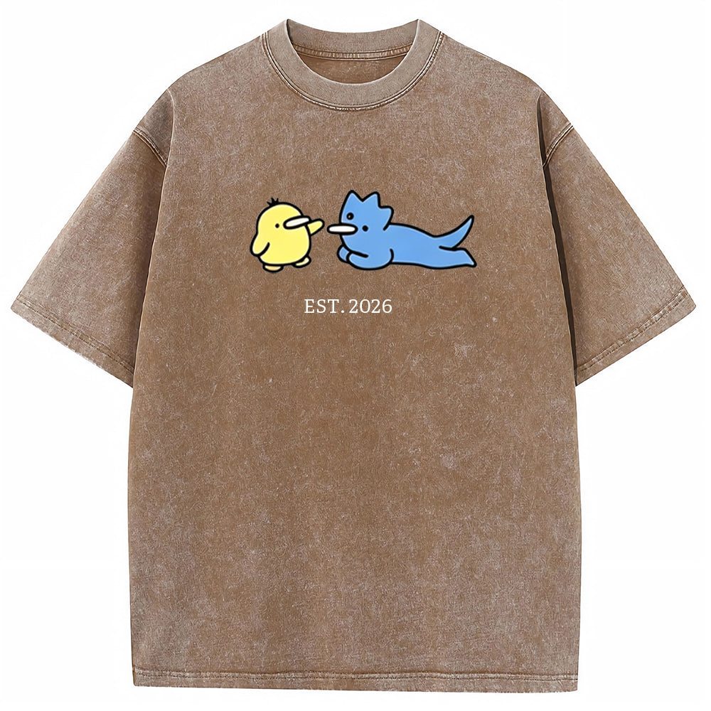 Cute Parent & Kid Remoraid Vintage Washed T-Shirt