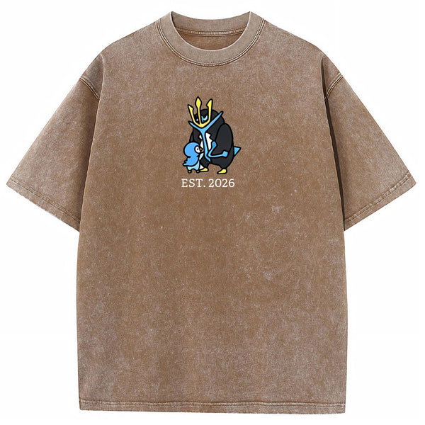Cute Parent & Kid Empoleon Vintage Washed T-Shirt