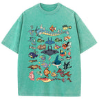 Fish Water Pokemon Retro Collage Vintage T-Shirt | Pokemon Anime