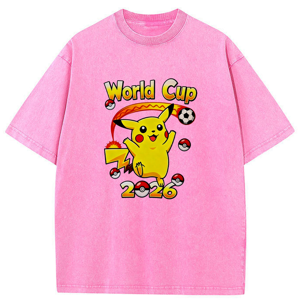 2026 World Cup Pokemon Universal Pikachu Graphic Tee