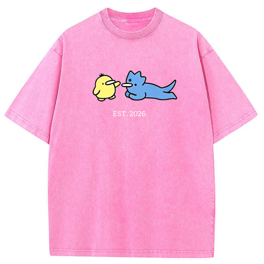 Cute Parent & Kid Remoraid Vintage Washed T-Shirt
