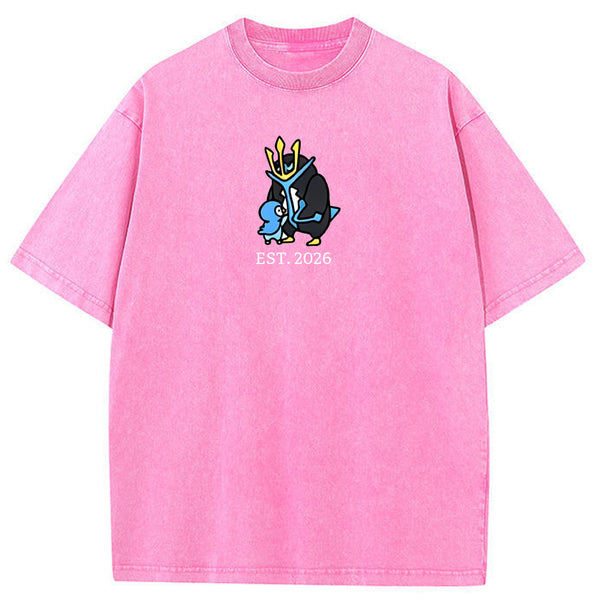 Cute Parent & Kid Empoleon Vintage Washed T-Shirt