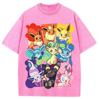 Full Eeveelutions Collage Chest Print Tee | Pokemon Anime