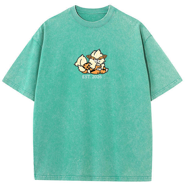 Cute Parent & Kid Rapidash Vintage Washed T-Shirt