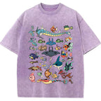 Fish Water Pokemon Retro Collage Vintage T-Shirt | Pokemon Anime