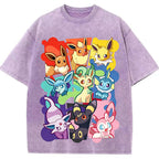 Full Eeveelutions Collage Chest Print Tee | Pokemon Anime