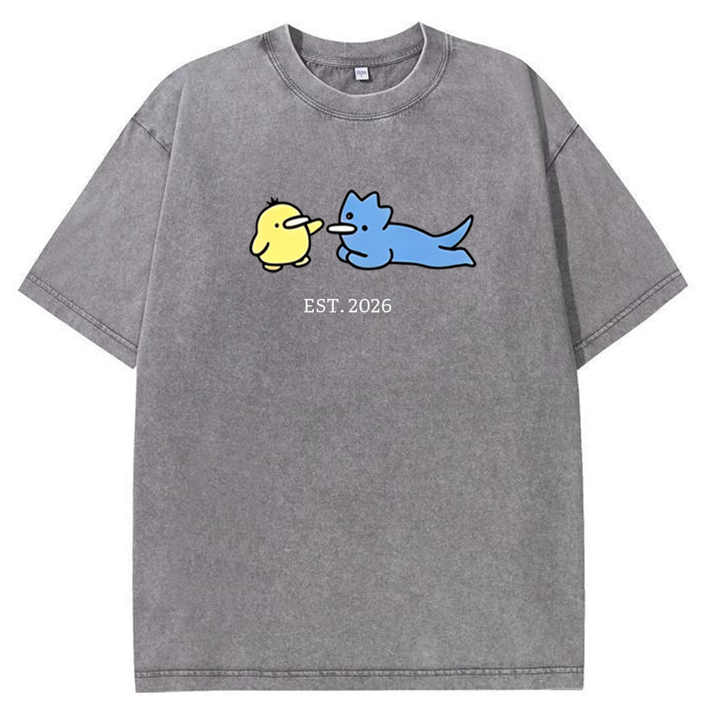 Cute Parent & Kid Remoraid Vintage Washed T-Shirt