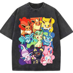Full Eeveelutions Collage Chest Print Tee | Pokemon Anime