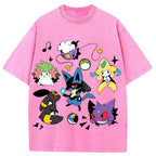 Classic Mix Lucario Collection Cartoon Tee | Pokemon Anime