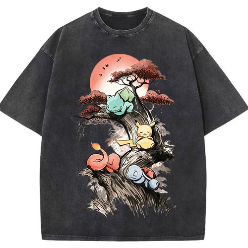 Bonsai Starters Sunset Vintage Tee | Pokemon Anime