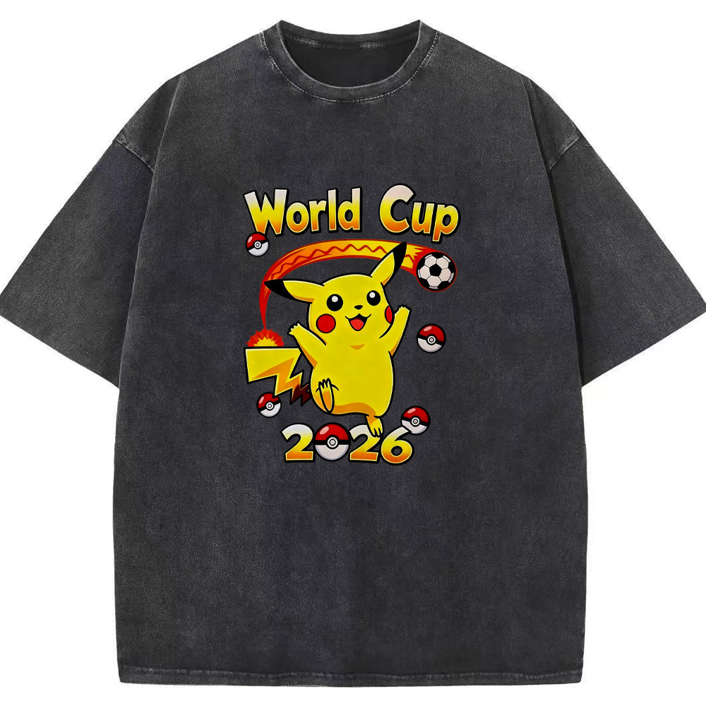 2026 World Cup Pokemon Universal Pikachu Graphic Tee