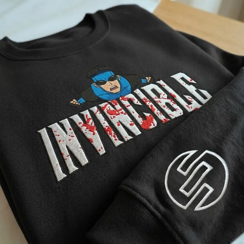 Invincble Mark Grason Comic Embroidered Sweatshirt Main image