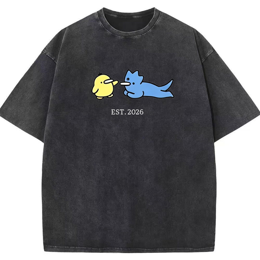 Cute Parent & Kid Remoraid Vintage Washed T-Shirt