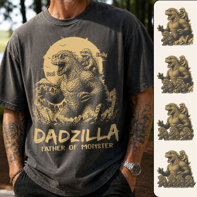 Dadzilla Father Of The Monsters Personalized Shirt Gift For Dad Main image